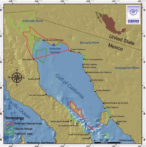 Map of Sea of Cortez
